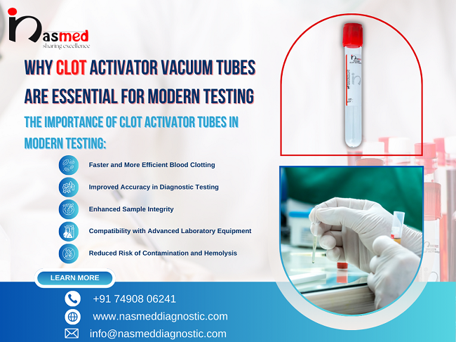 Clot Activator Vacuum Blood Collection Tubes Available in Kerala