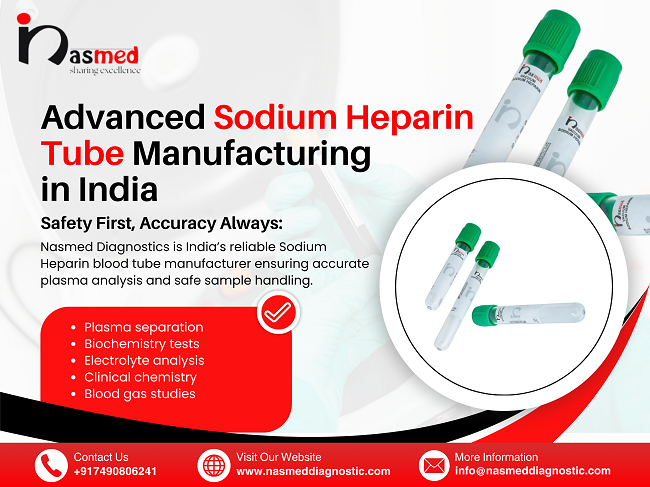 advanced sodium heparin tube manufacturing in india gujarat ahmedabad