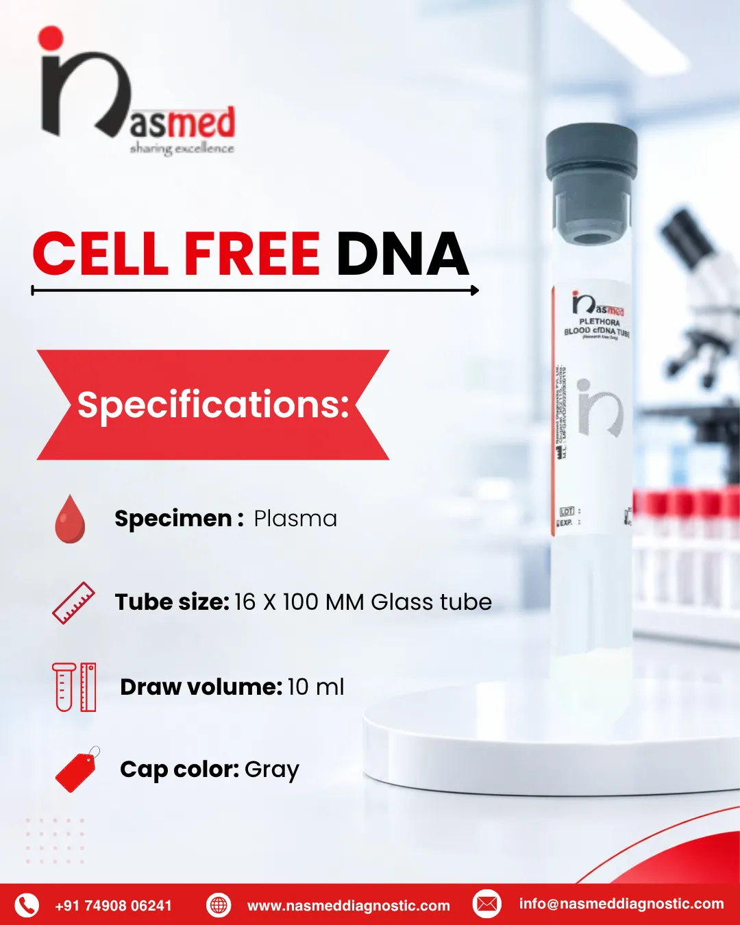 Cell Free DNA Blood Collections Tubes